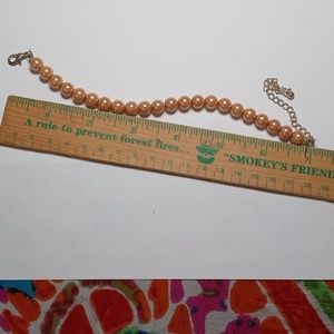 7" pink pearl bracelet. $5 or  5 for $25